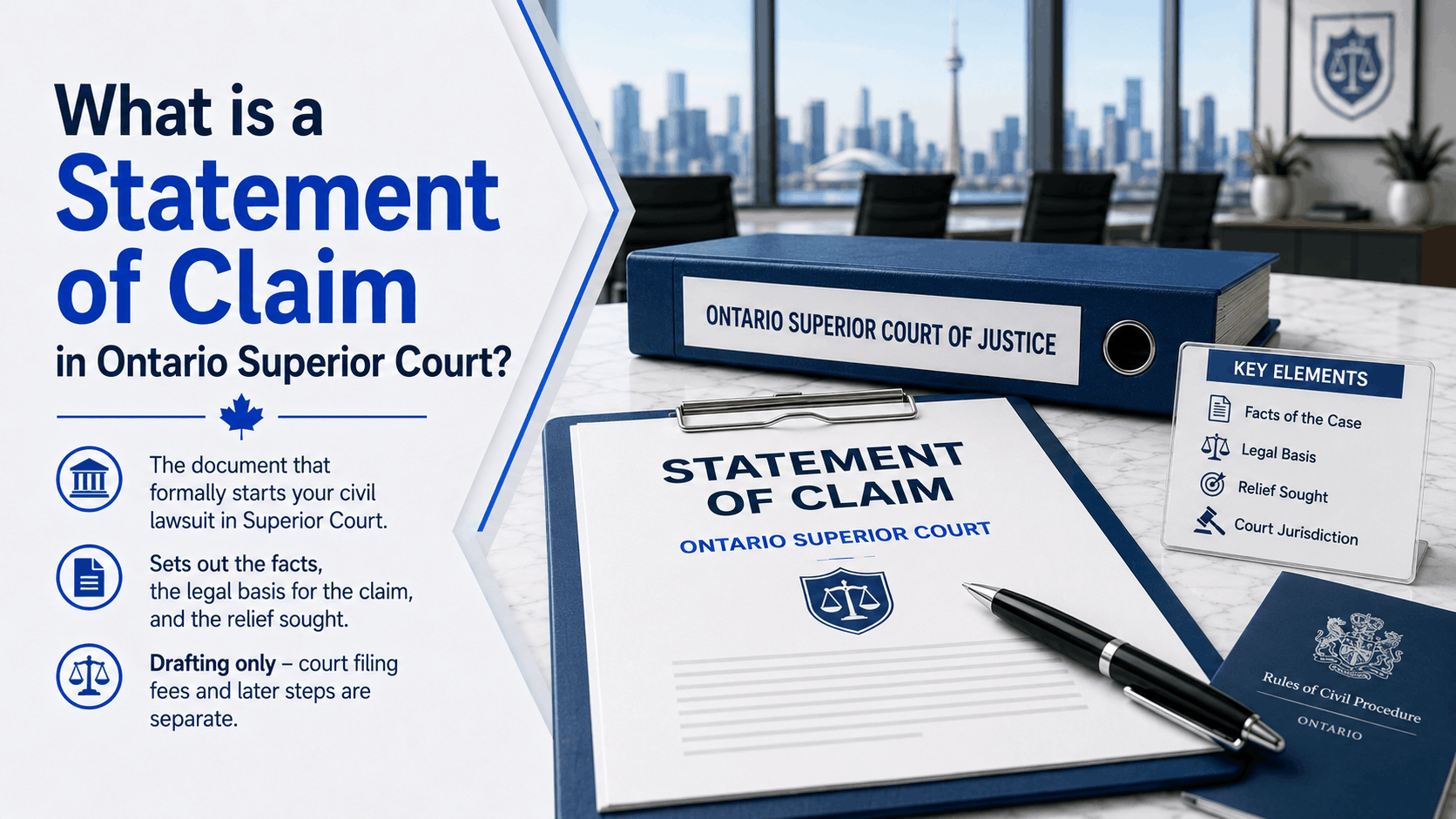 What is a Statement of Claim in Ontario Superior Court?