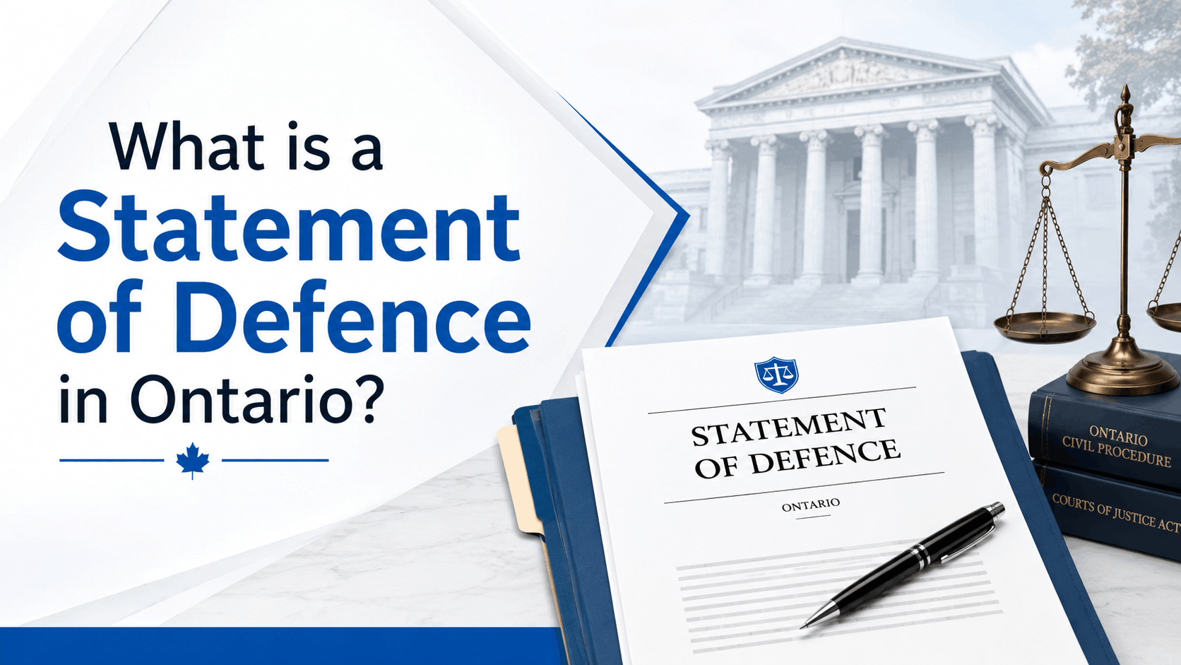 What is a Statement of Defence in Ontario litigation?