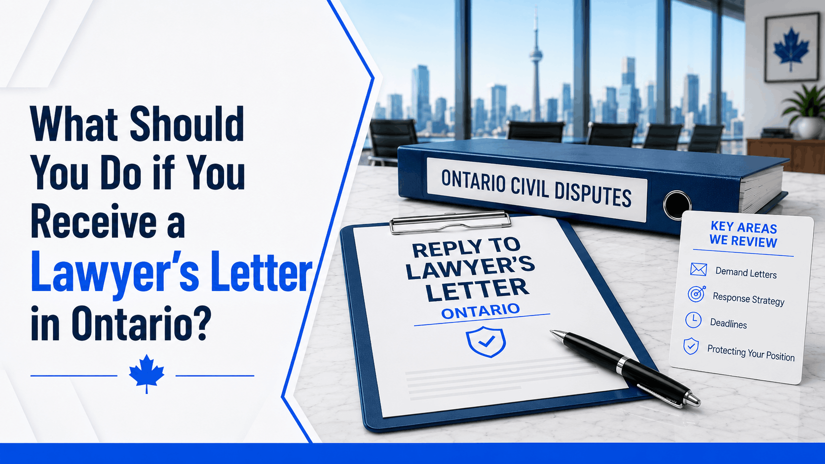What to do if you receive a lawyer’s letter in Ontario