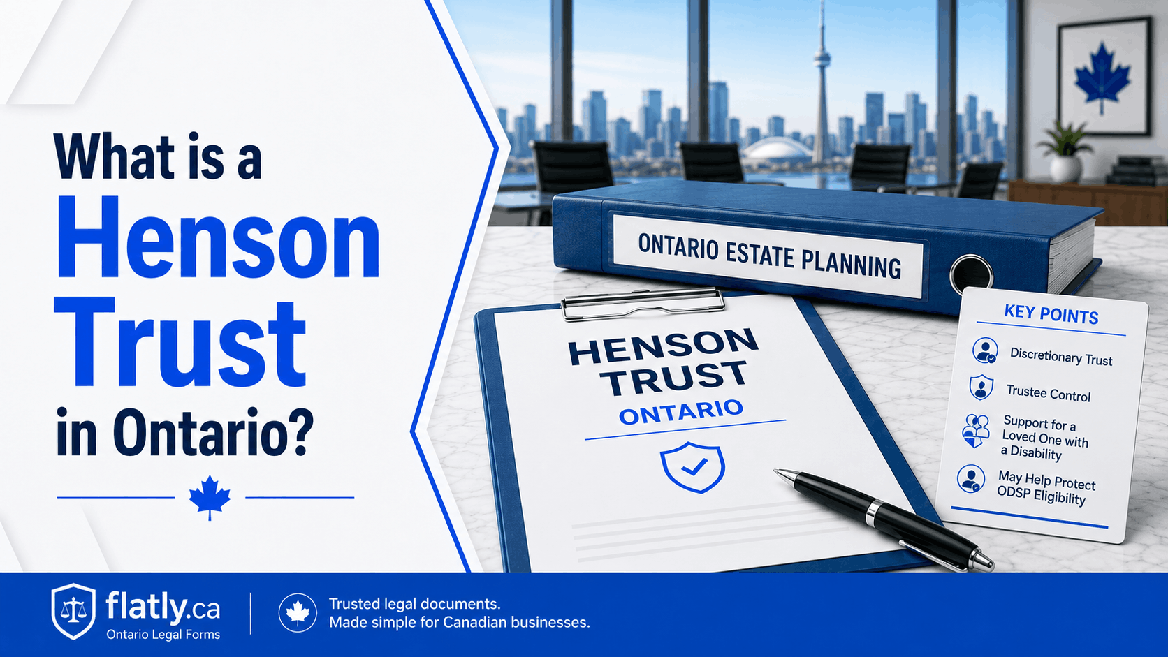 Caring for disabled family after your lifetime in Ontario